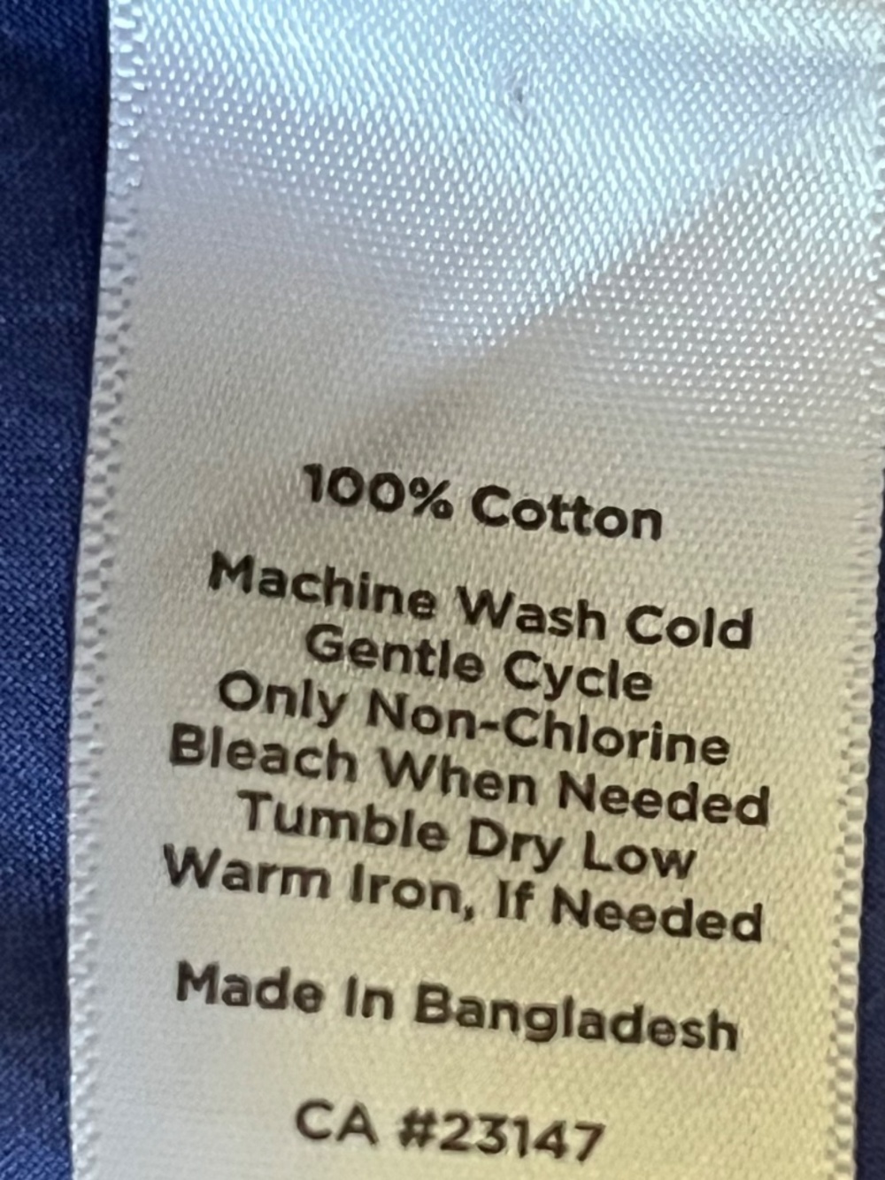 Talbots Woman 3X Blue Ombre Button Front Shirt 100% Cotton - Picture 7 of 7